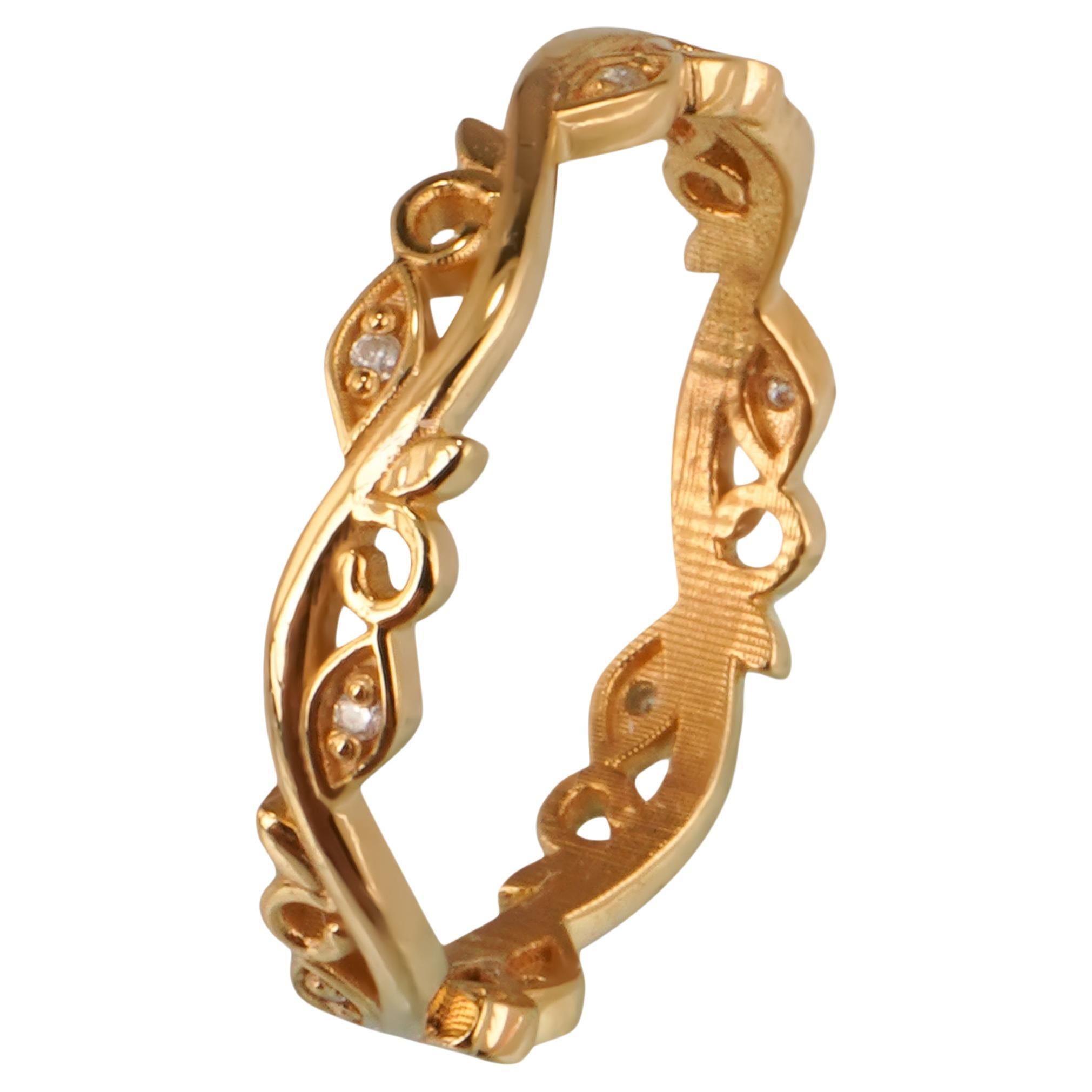 18k Solid Gold lausanne ring