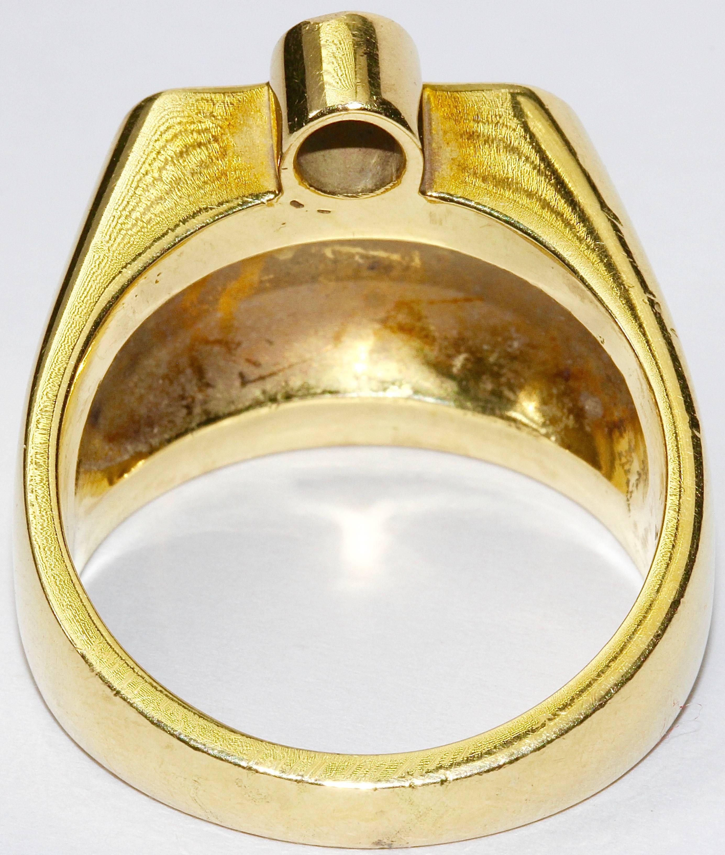 solid 18k gold ring