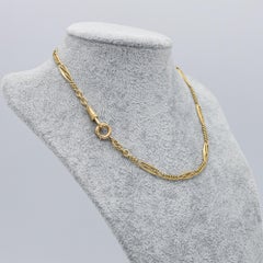 18K solid gold Pocket watch chain - Antique Necklace - French Choker Sautoir