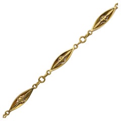 18K solid gold Pocket watch chain - French Antique Necklace - French eagle head