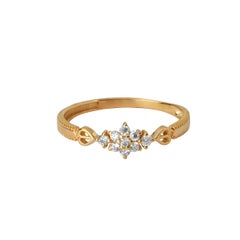 18K solid Gold Sunbeam ring
