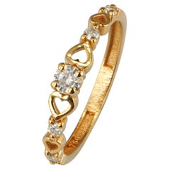 Bague Sweetheart en or massif 18k