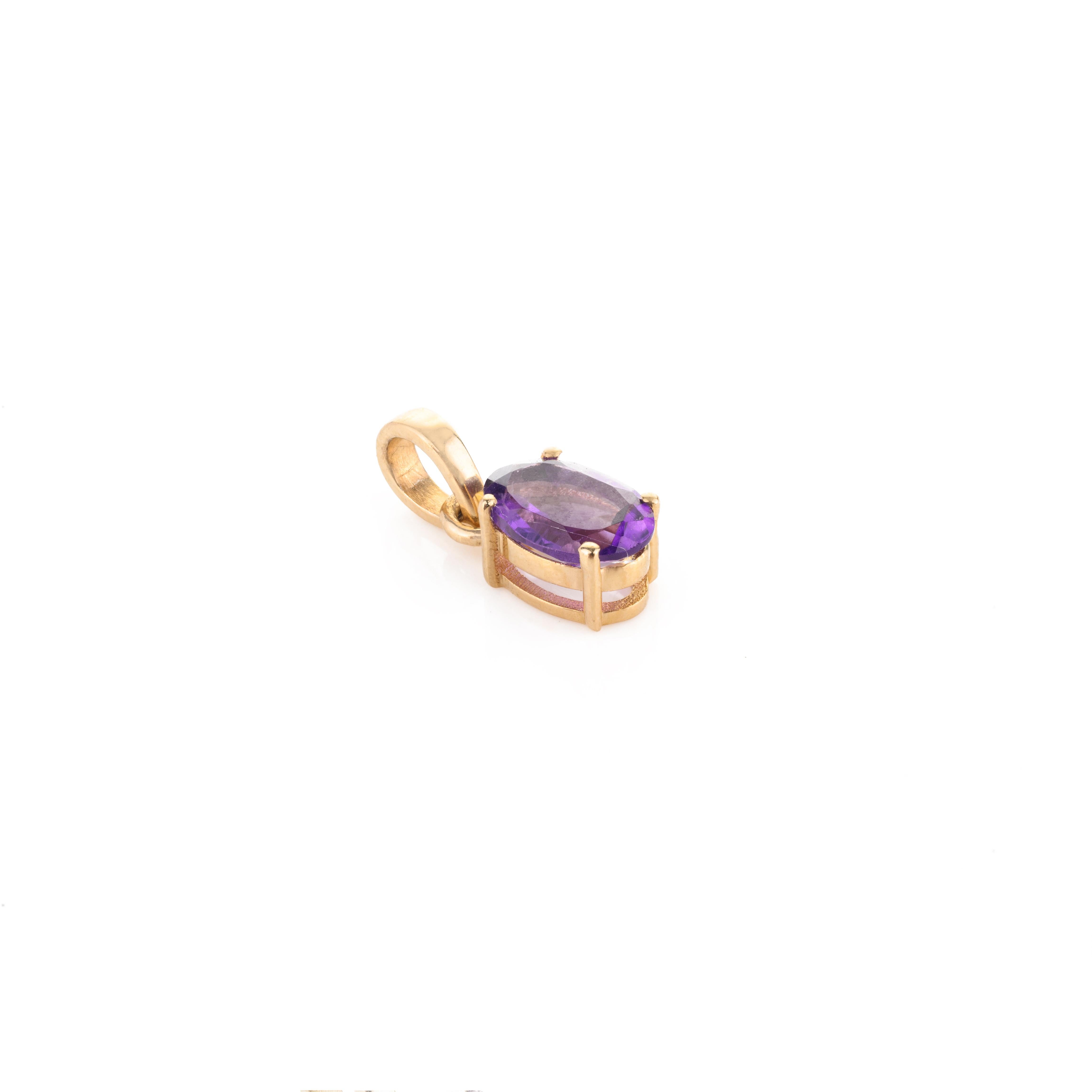 For Sale:  18k Solid Yellow Gold Amethyst Ring, Pendant and Earring Jewelry Set Gift 5