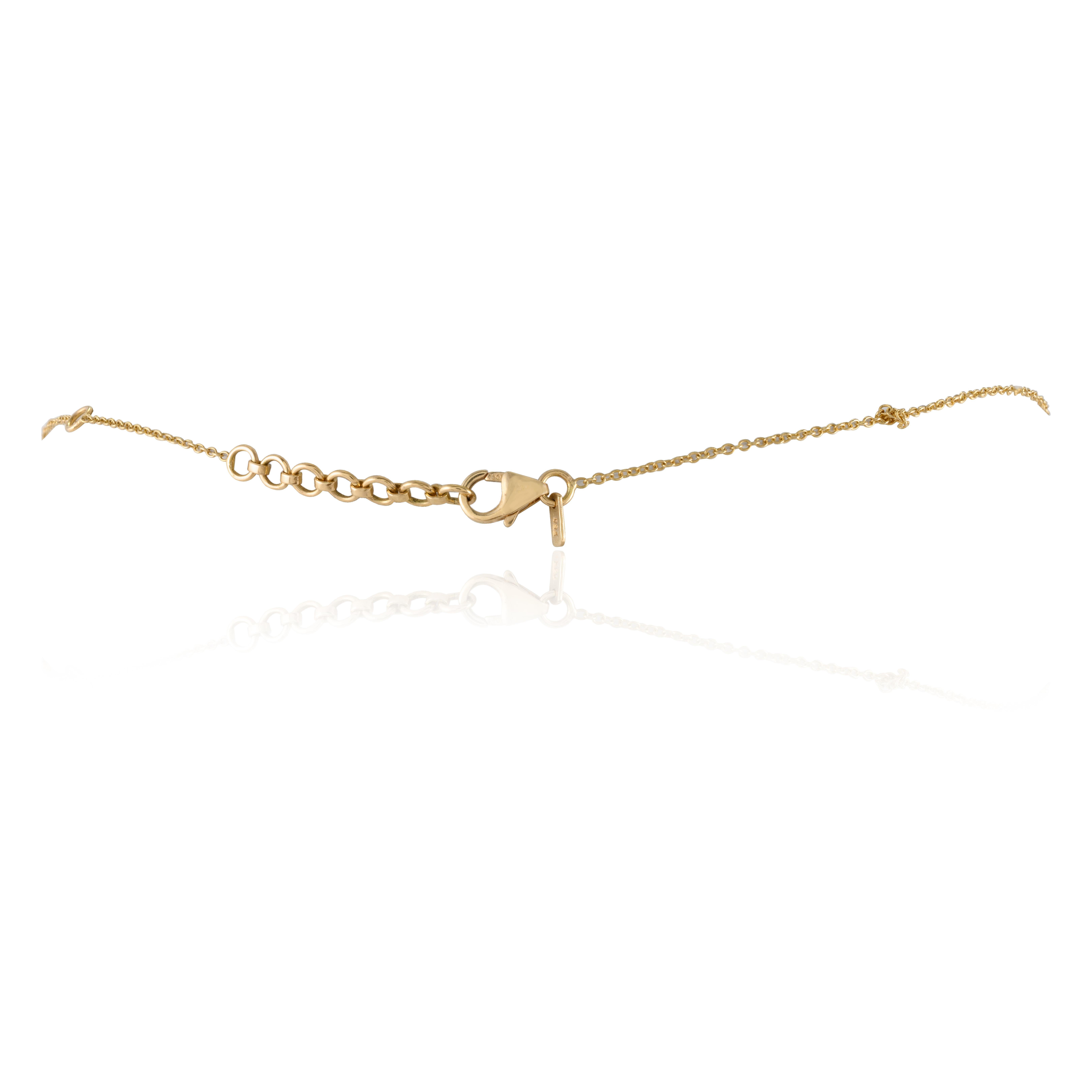 18 Karat massives Gelbgold Herzanhänger-Halskette mit Diamant-Herz-Anhänger, Weihnachtsgeschenke im Angebot 1