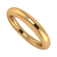 Runder Ring aus 18 Karat massivem Gelbgold