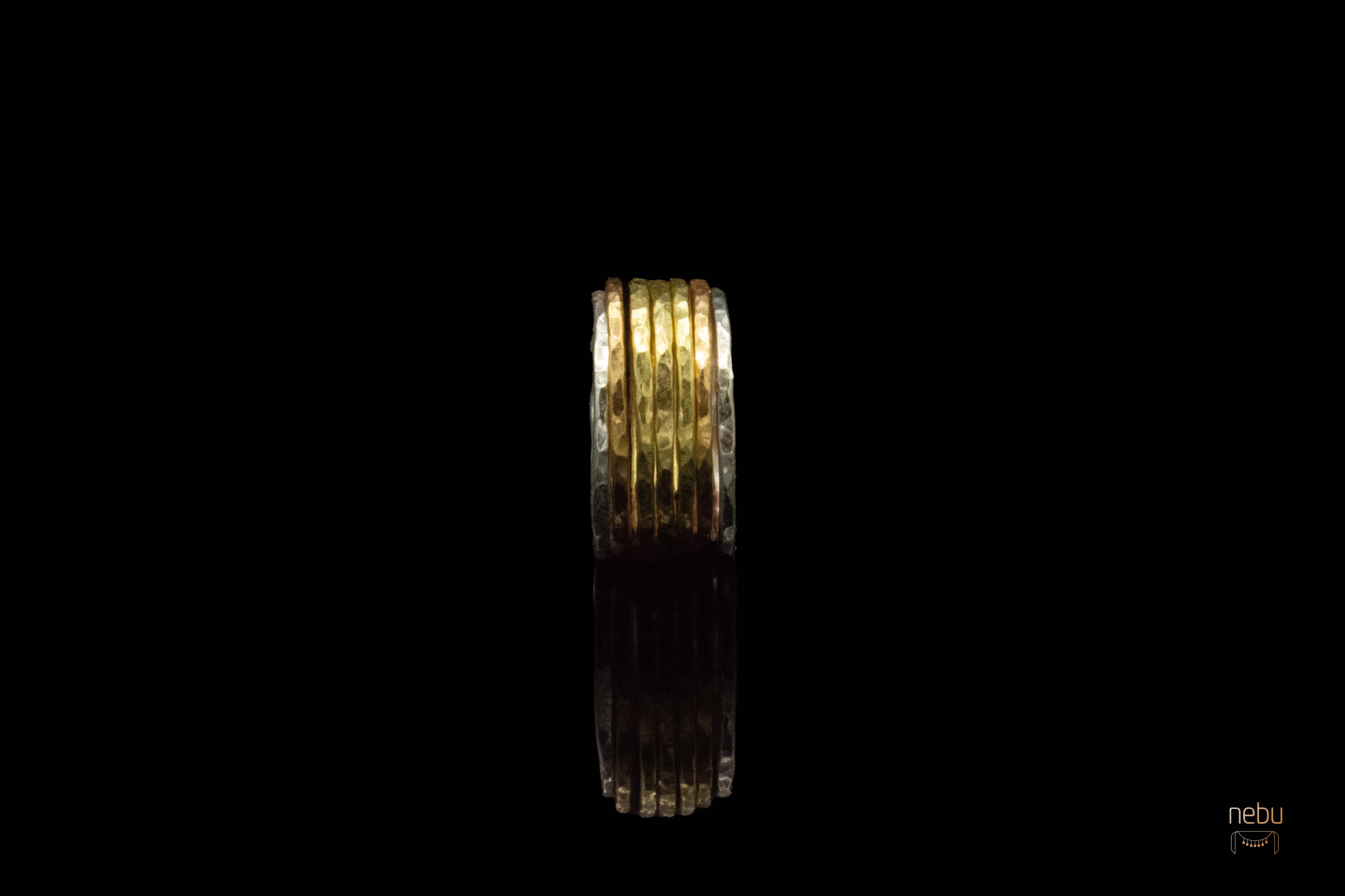 For Sale:  18K Stackable Ring Set 7
