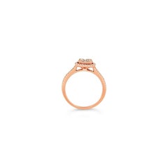 18K Strawberry Gold Diamond Ring