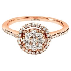 18K Strawberry Gold Diamond Ring