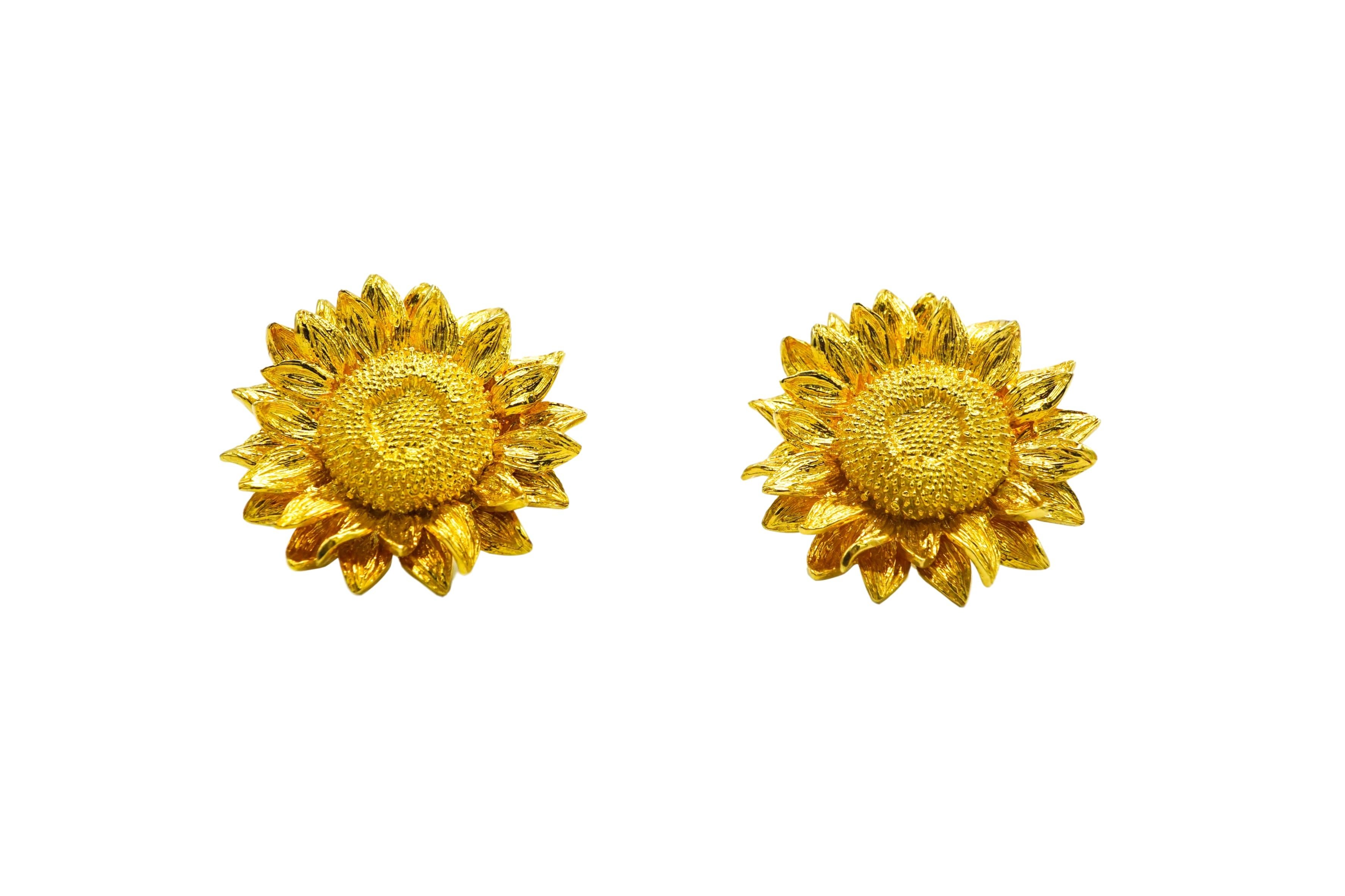 asprey sunflower earrings