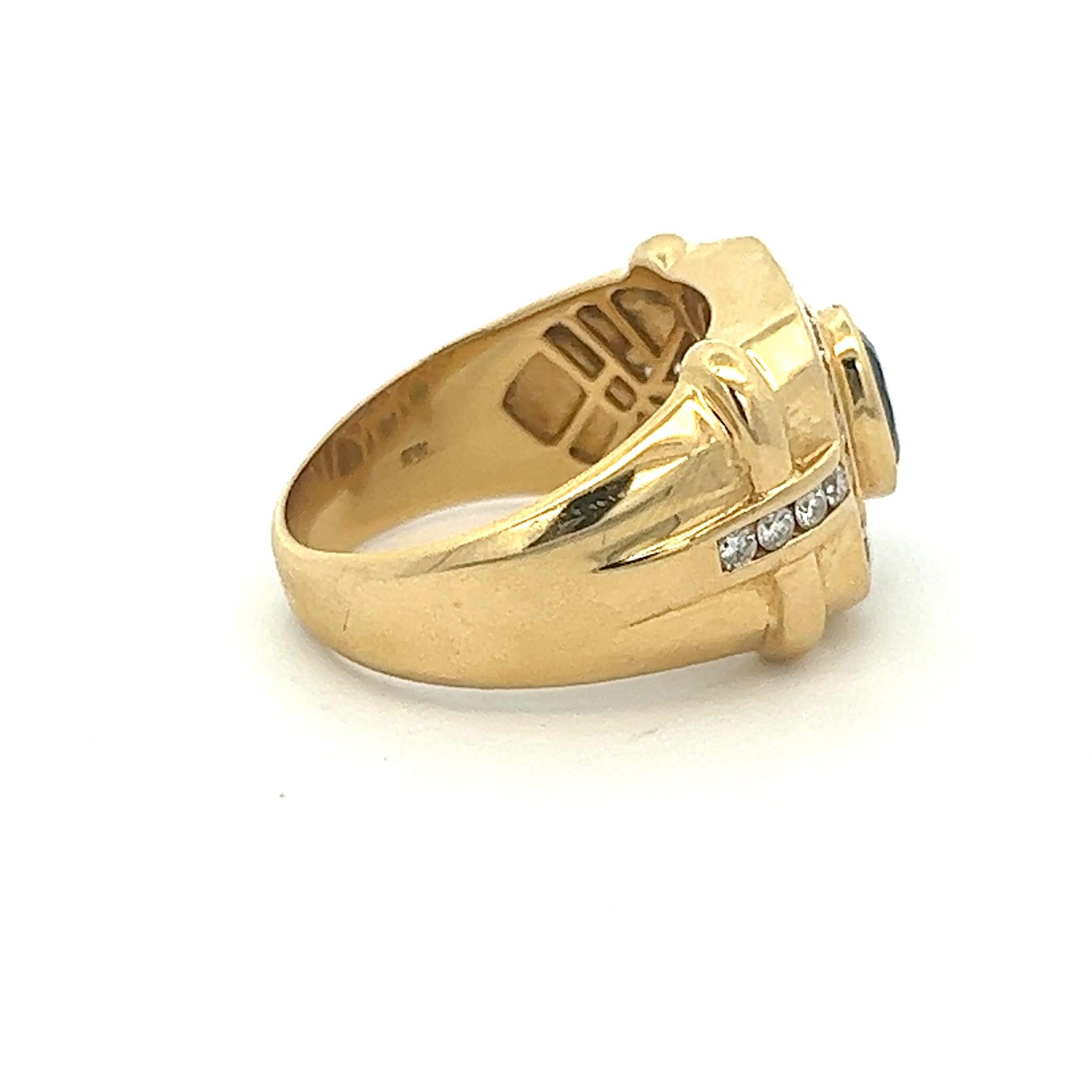 Oval Cut 18k Tanzanite Diamond Ring For Sale