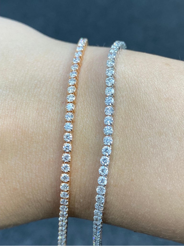 18K Tennis Bracelet For Sale at 1stDibs