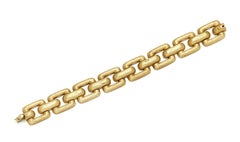 Bracciale A Link in oro giallo 18K, 7 pollici, 46 g circa