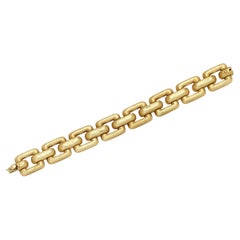 Bracciale A Link in oro giallo 18K, 7 pollici, 46 g circa
