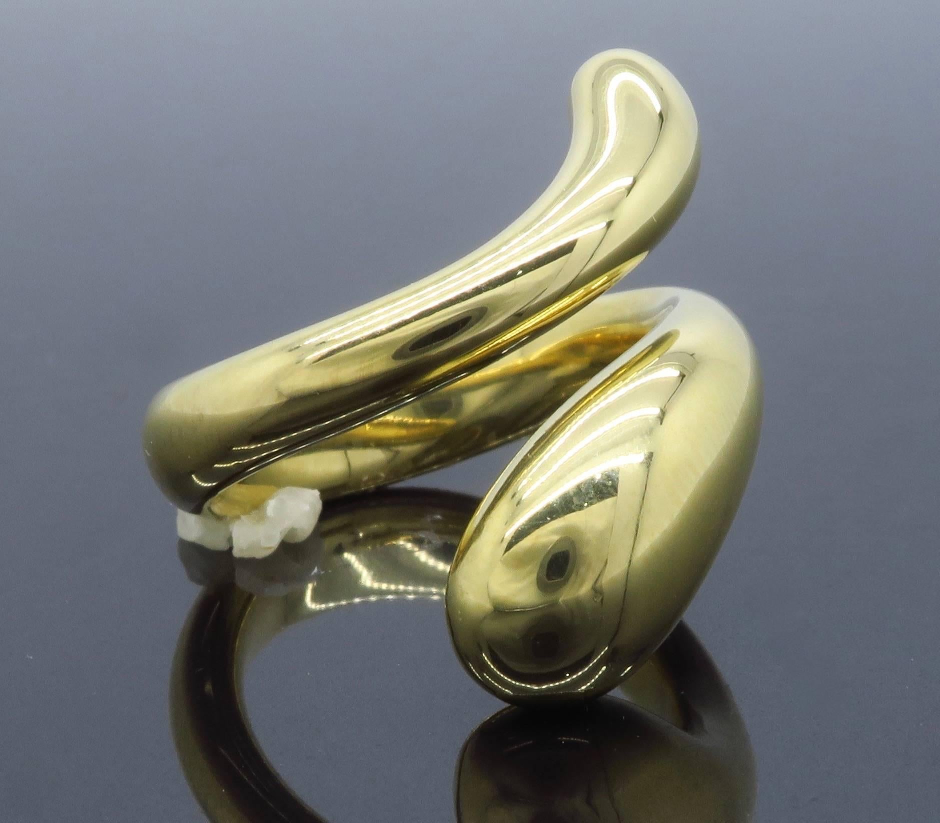 18 Karat Tiffany & Co. Elsa Peretti Teardrop Ring 1