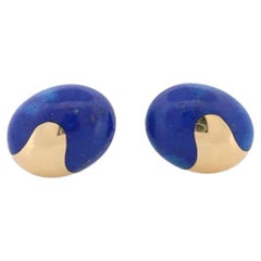 18k Tiffany & Co. Angela Cummings Ohrringe. 18k Gelbgold Lapislazuli-Lazuli-Ohrringe
