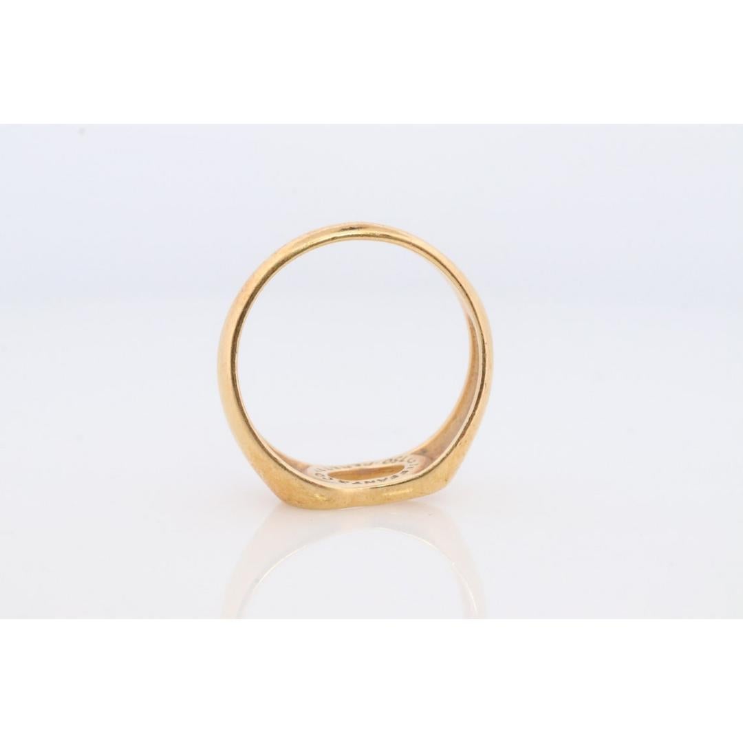 Anillo Tiffany & Co. de 18 quilates. Anillo de corazón Tiffany 750 de 18k. Tiffany Company Corazón Abierto en venta 1