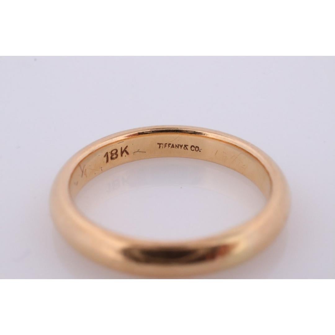 18k Tiffany and Co. band. 18k Tiffany Company wedding band. Comfort Fit Vintage 2