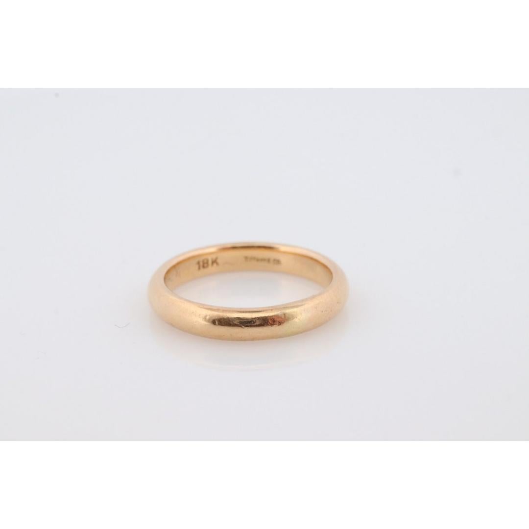 18k Tiffany and Co. band. 18k Tiffany Company wedding band. Comfort Fit Vintage 3