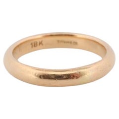 18k Tiffany and Co. band. 18k Tiffany Company wedding band. Comfort Fit Vintage