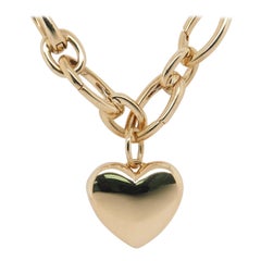 18 Karat Tiffany & Co. Heart Pendant Locket Yellow Gold