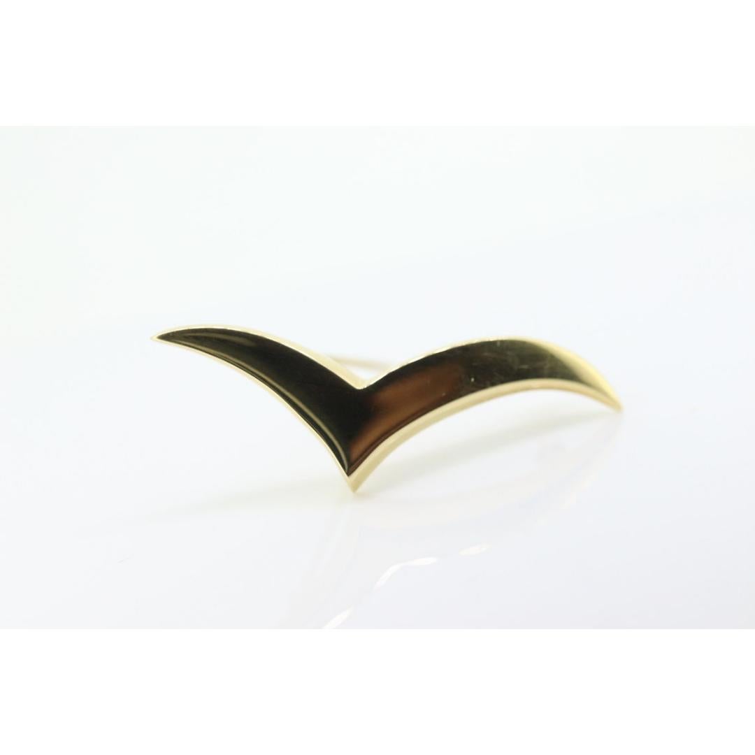 Broche à carreaux en forme de mouette 18k Tiffany. Tiffany and Co. Broche SEAGULL. Pour femmes en vente