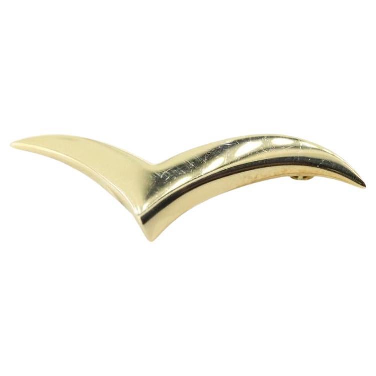 18k Tiffany Seagull Check Brooch. Tiffany and Co. SEAGULL Brooch.