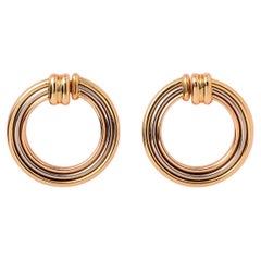 Pendientes Cartier de oro tricolor 18k