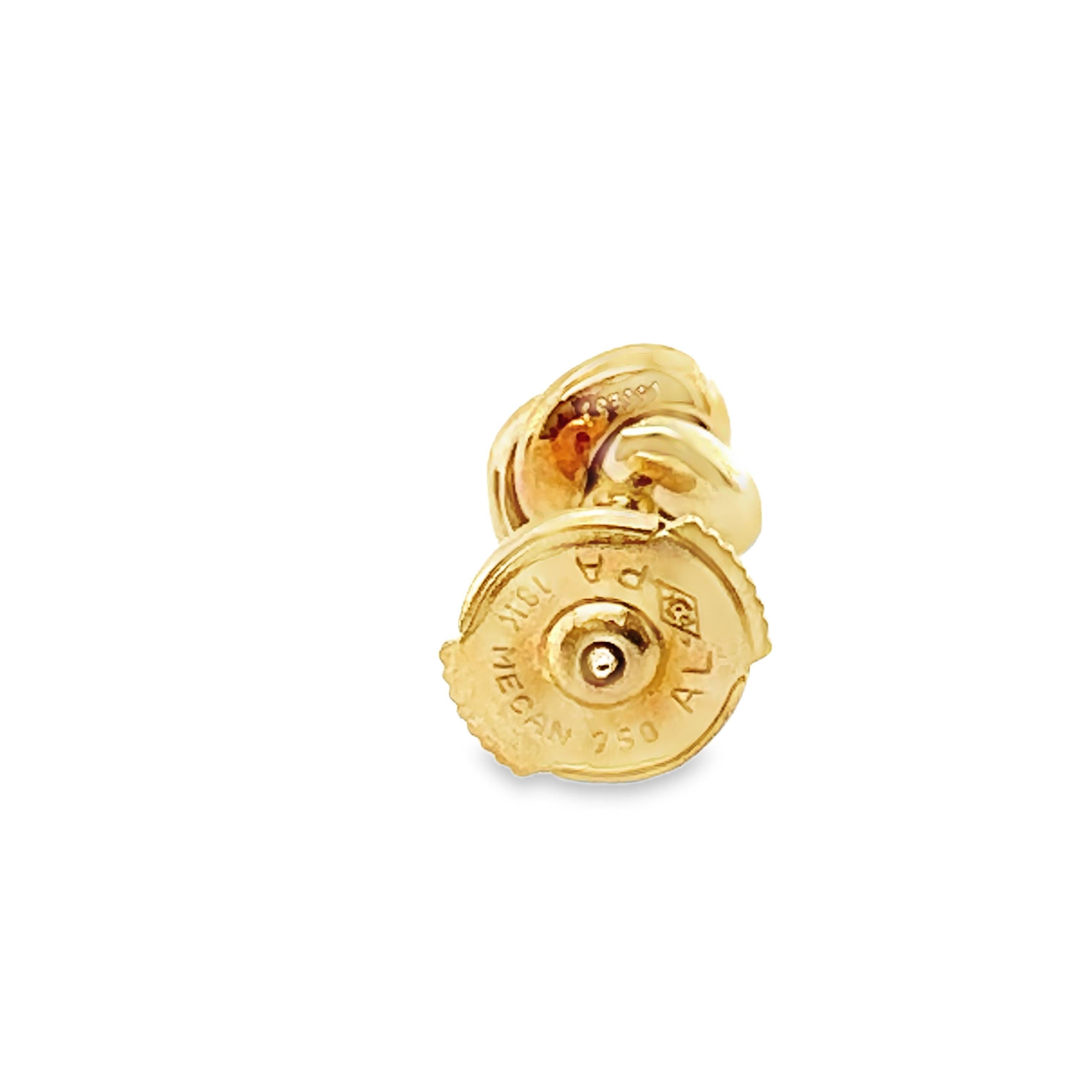 Pendientes Nudo Cartier Diamante Oro Tricolor 18k en Bueno estado para la venta en Beverly Hills, CA