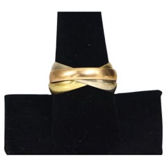 18K Tri-Color Unisex Trinity Ring Size 10.5
