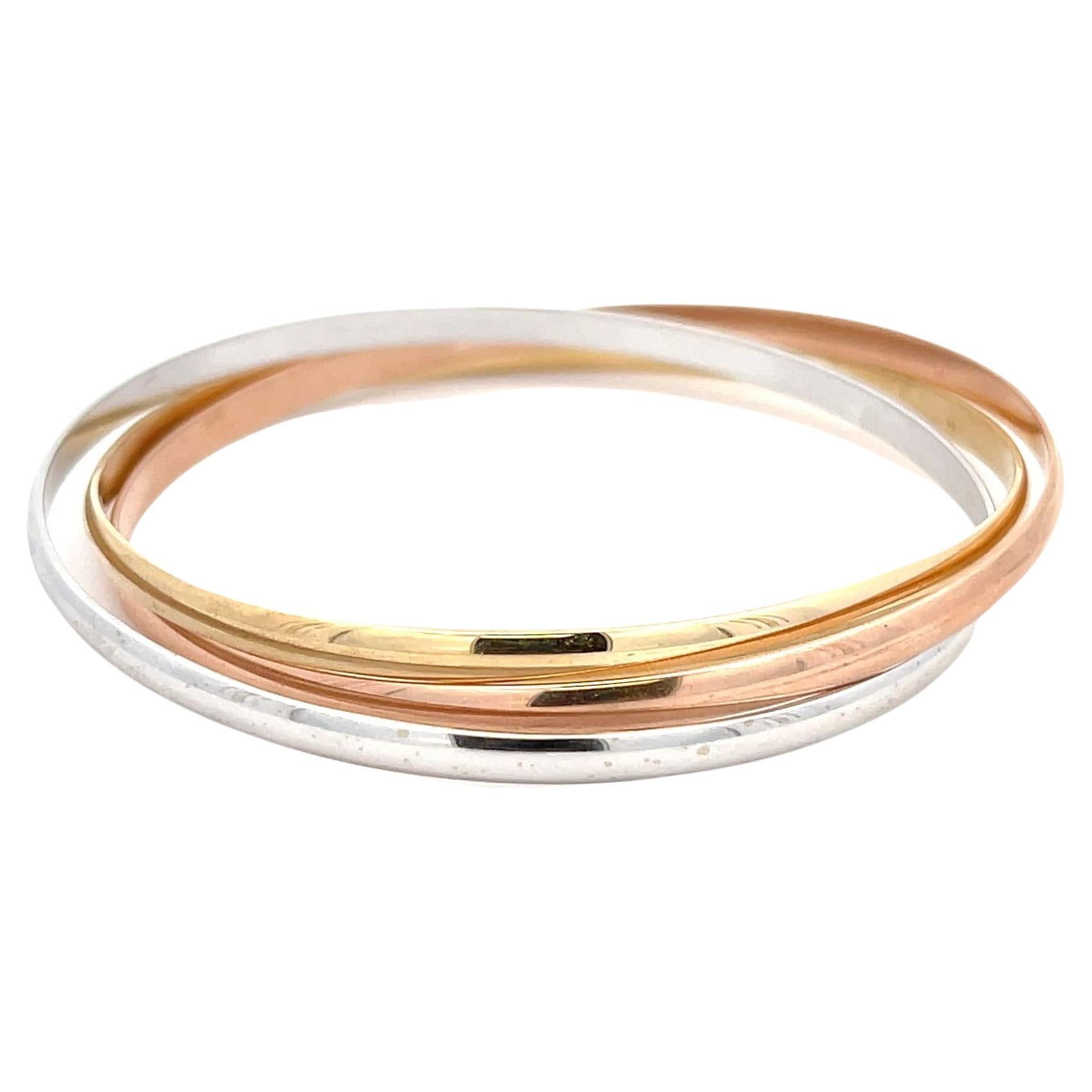 Three-Color Gold Rolling Bracelet, 18kt Gold – Heritagem