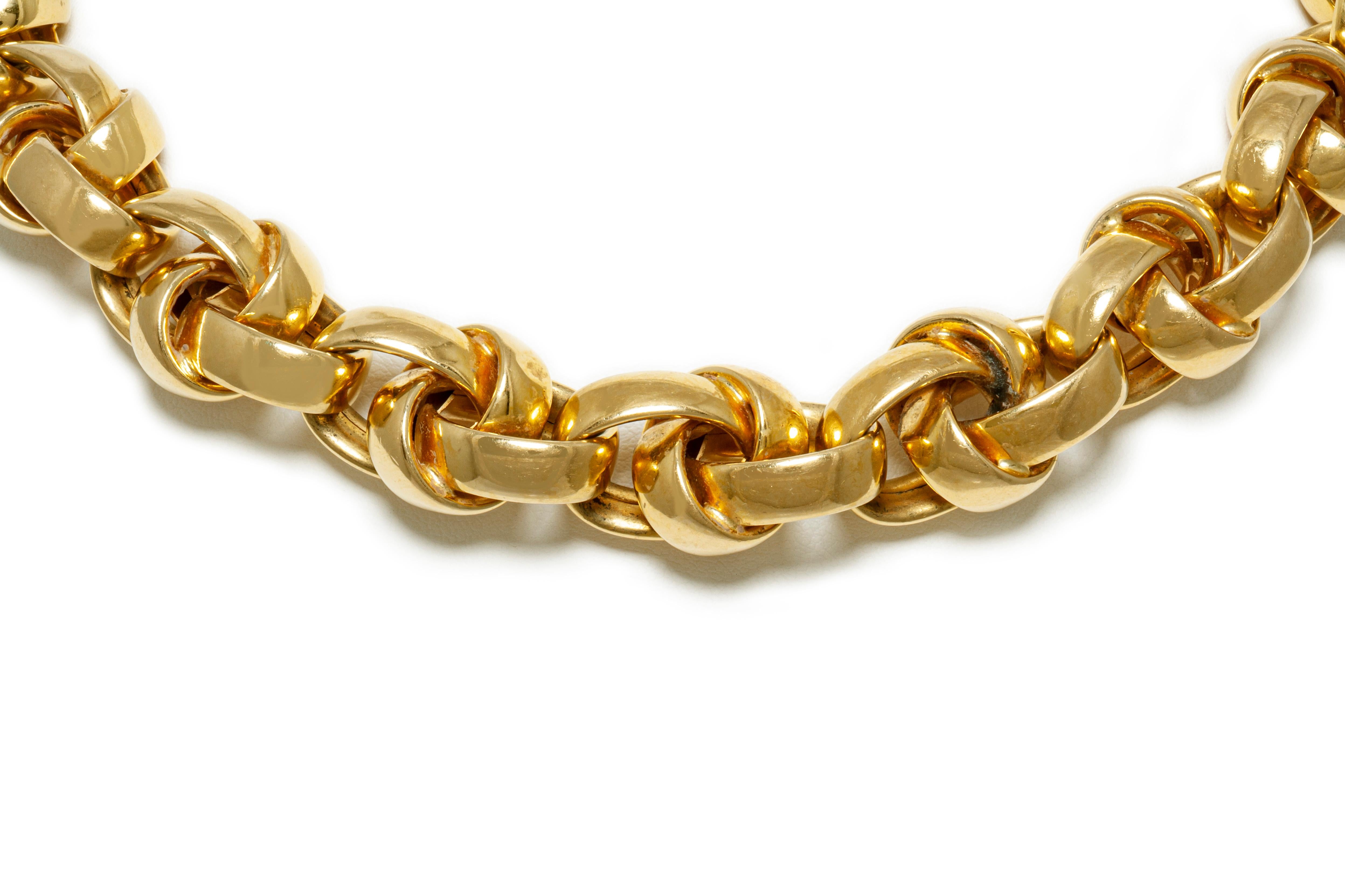 18 karat gold choker necklace