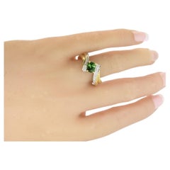 18K, Tsavorite and Diamond Vintage Ring