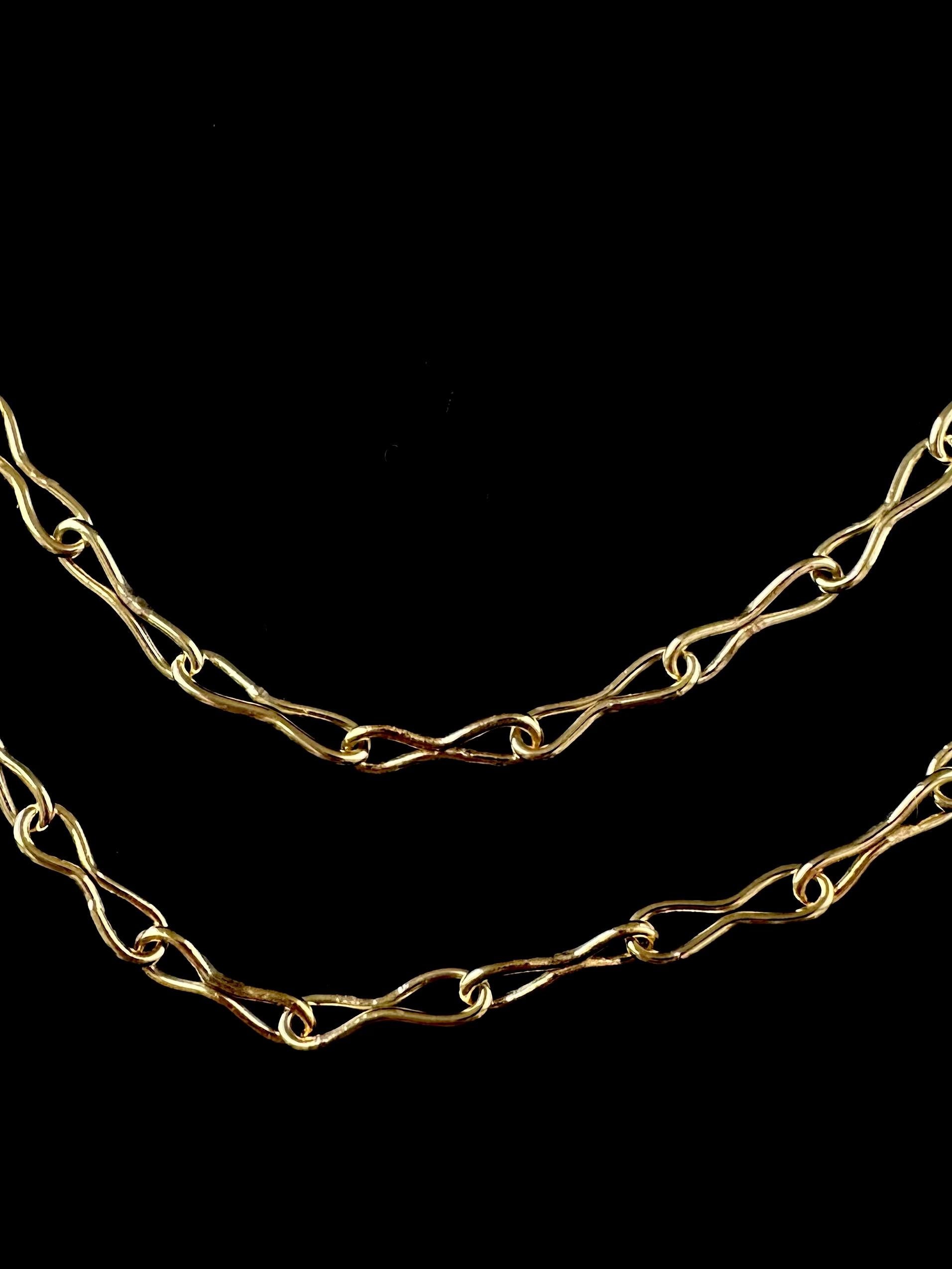 18K twisted necklace  For Sale 1