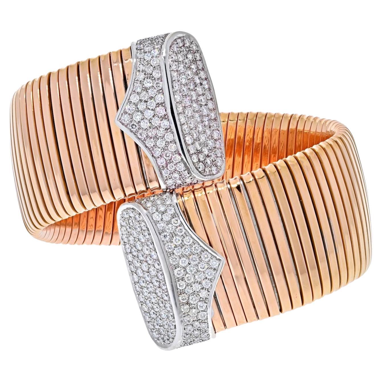 Diamond & 18k Gold Two-Tone Bracelet