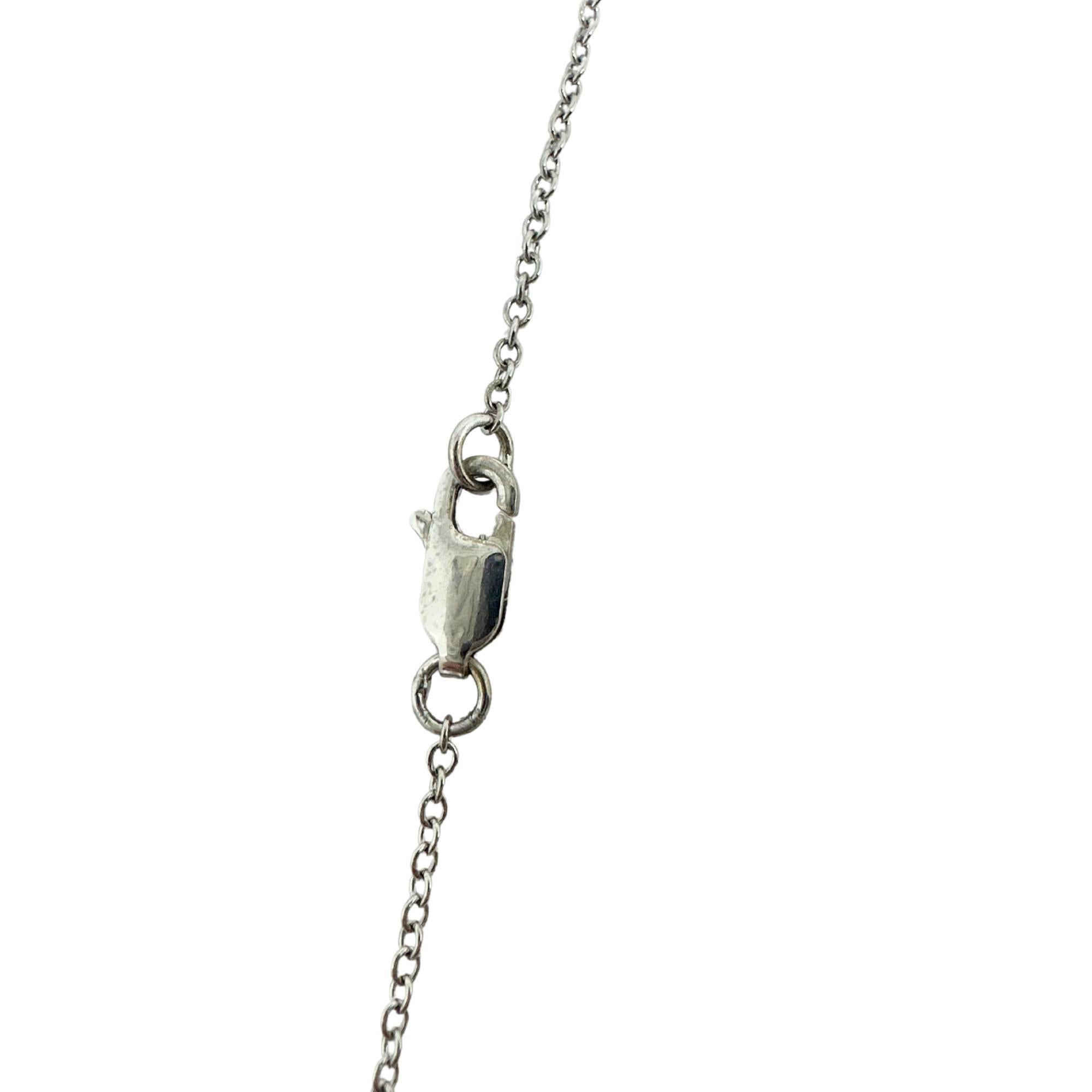 Collana con diamante e smeraldo bicolore 18K in vendita 4