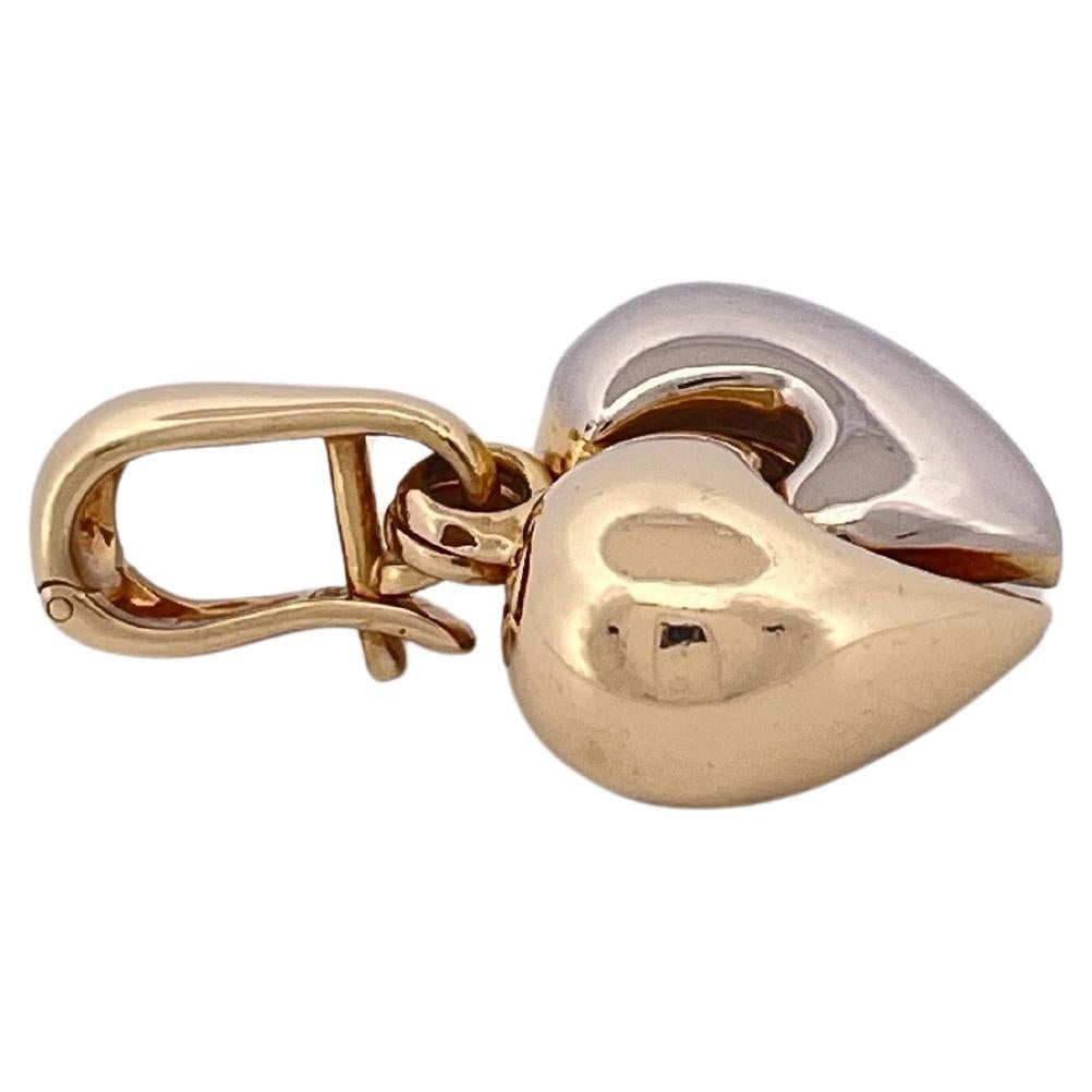 Contemporain Pendentif coeur Chimento en or bicolore 18k en vente