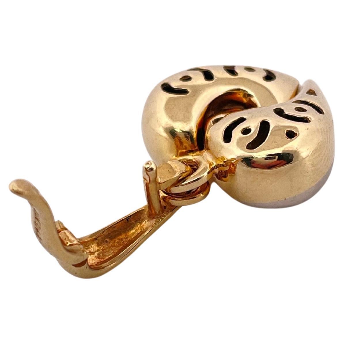 Pendentif coeur Chimento en or bicolore 18k en vente 2