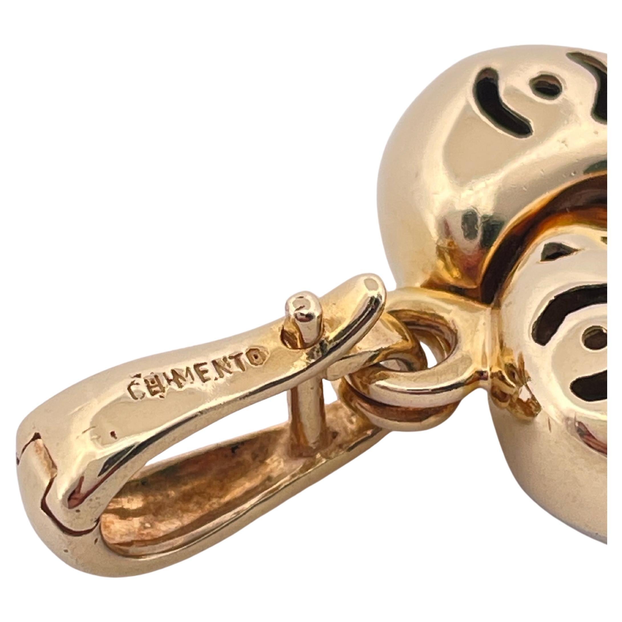 Pendentif coeur Chimento en or bicolore 18k en vente 3