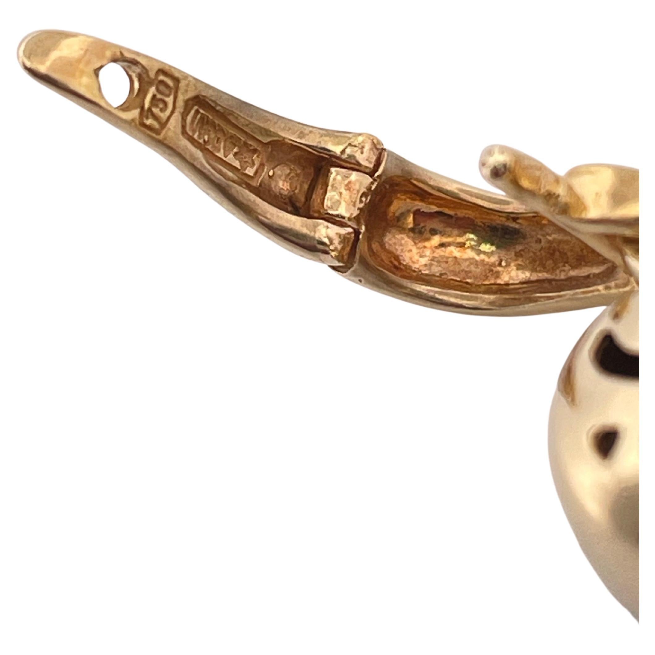 Pendentif coeur Chimento en or bicolore 18k en vente 4