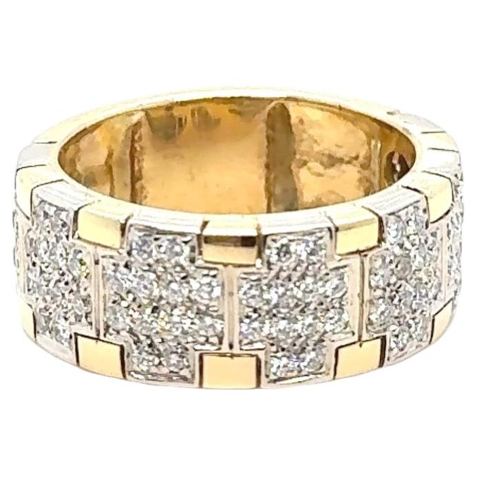18K Two-Tone Gold Diamond Ring