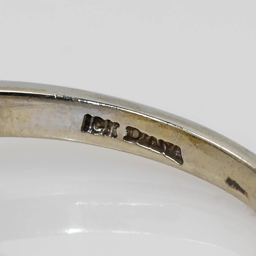 18K Two-Tone Gold Diamond Wedding Ring Set 0.75ct For Sale 2