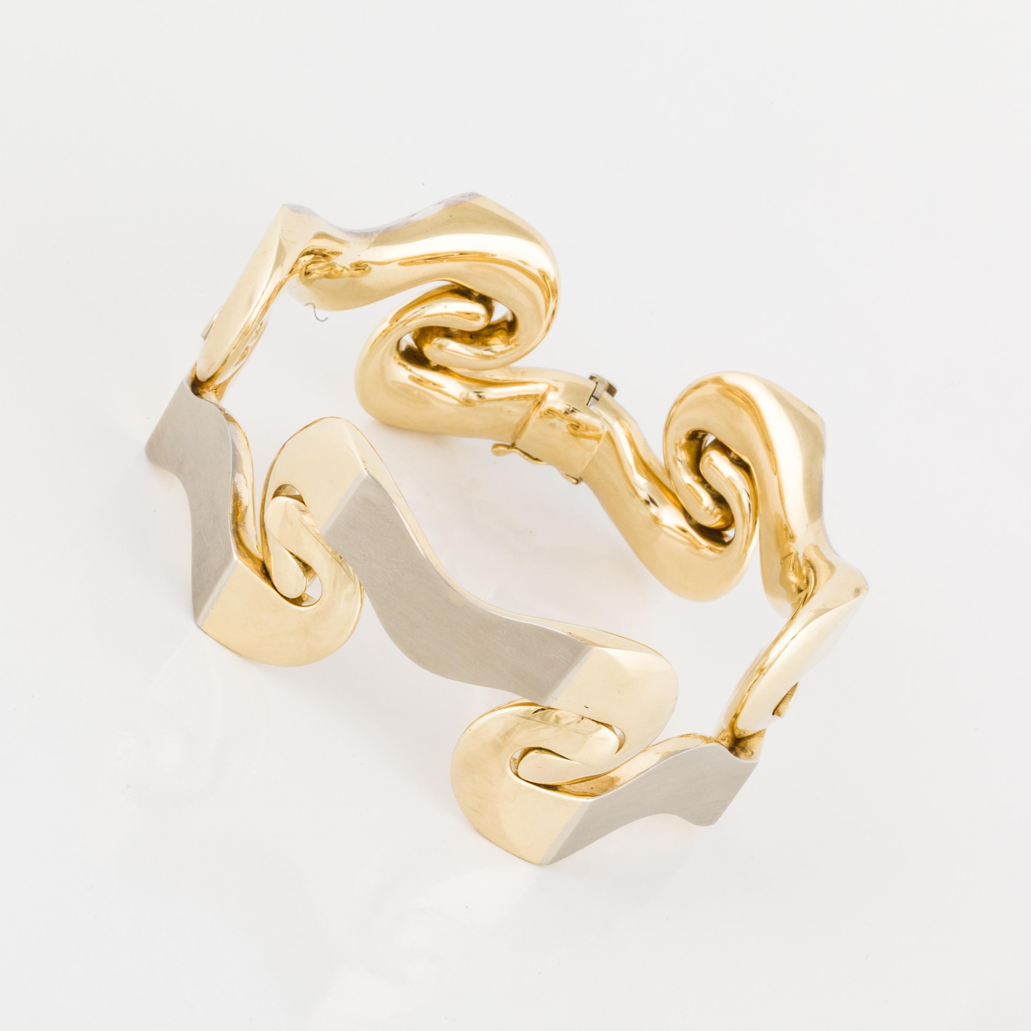 multi tone gold bracelet