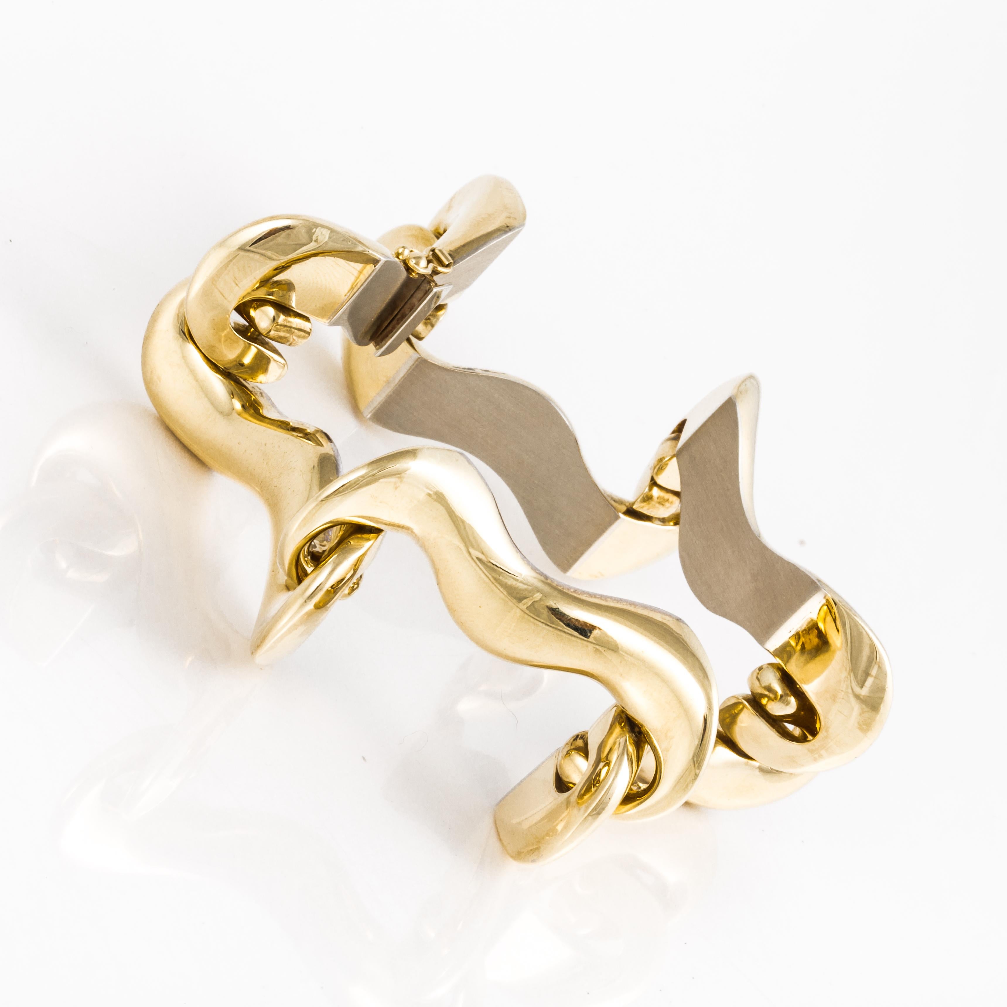Women's 18K Two-Tone Gold Italian Bracelet