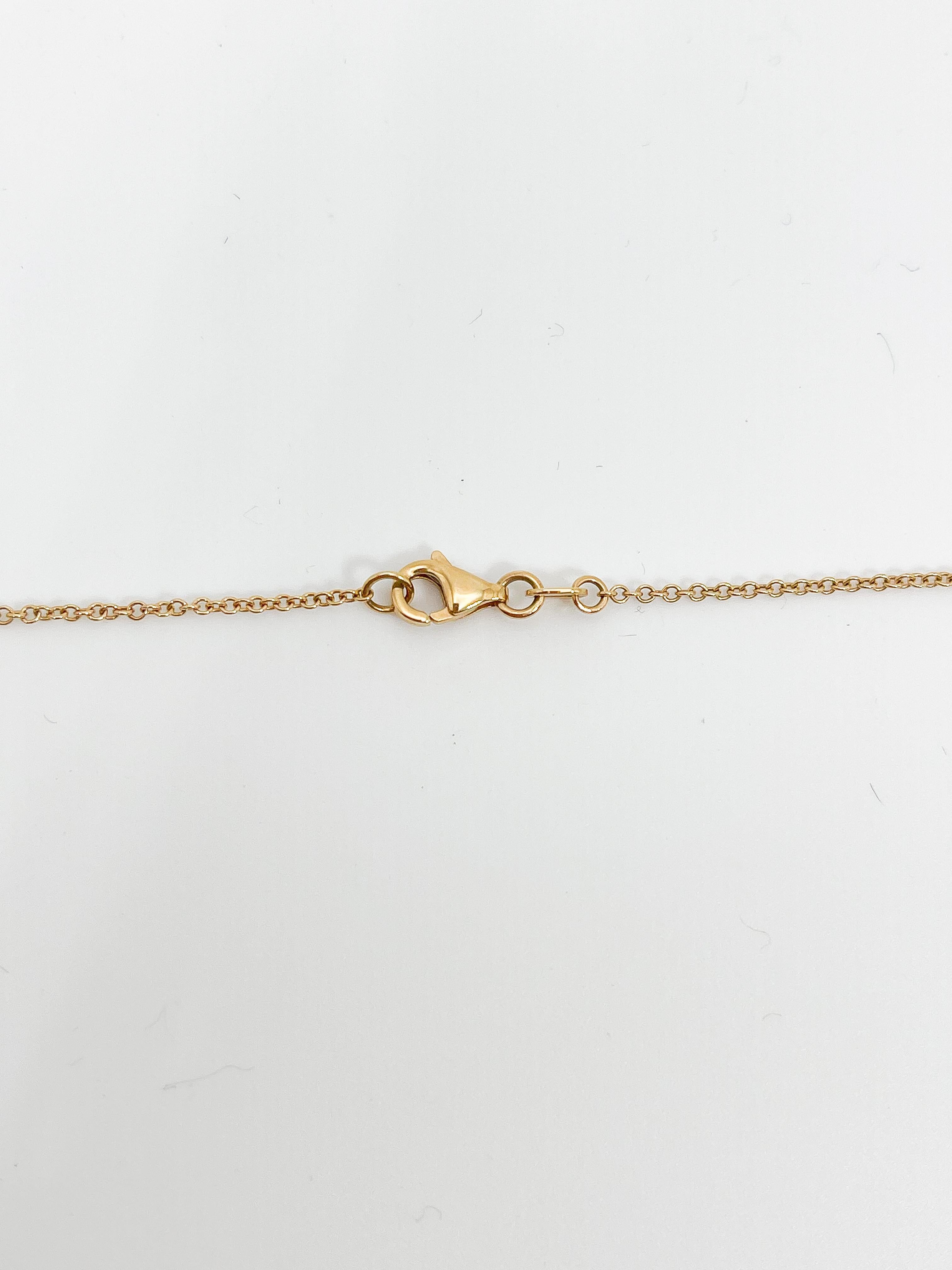 Women's 18K Two Toned Diamond .30CTW Double Circle Pendant Necklace For Sale