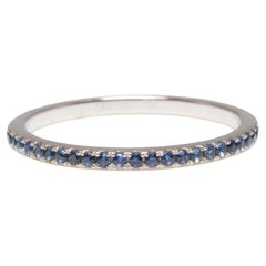 18K U-Pave Sapphire Eternity