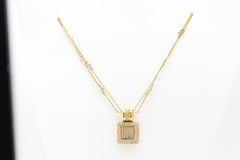 Collier de diamants vintage 18k Diamants naturels Or massif