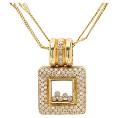 Collier de diamants vintage 18k Diamants naturels Or massif