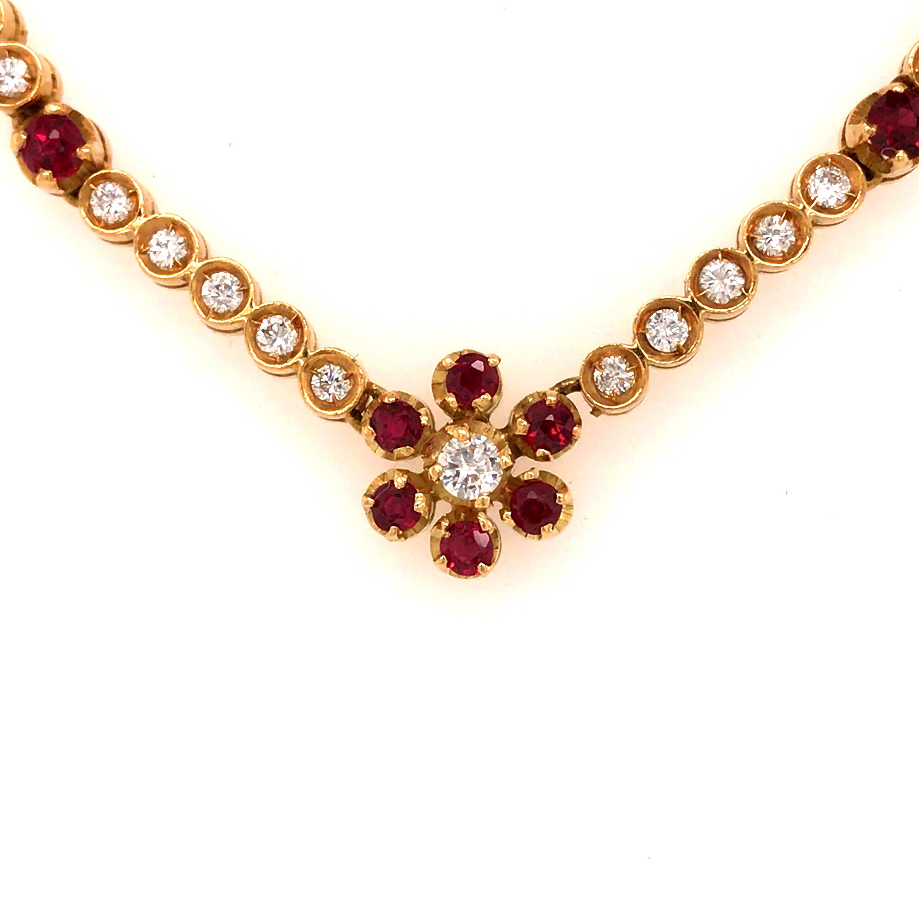 ruby chain necklace