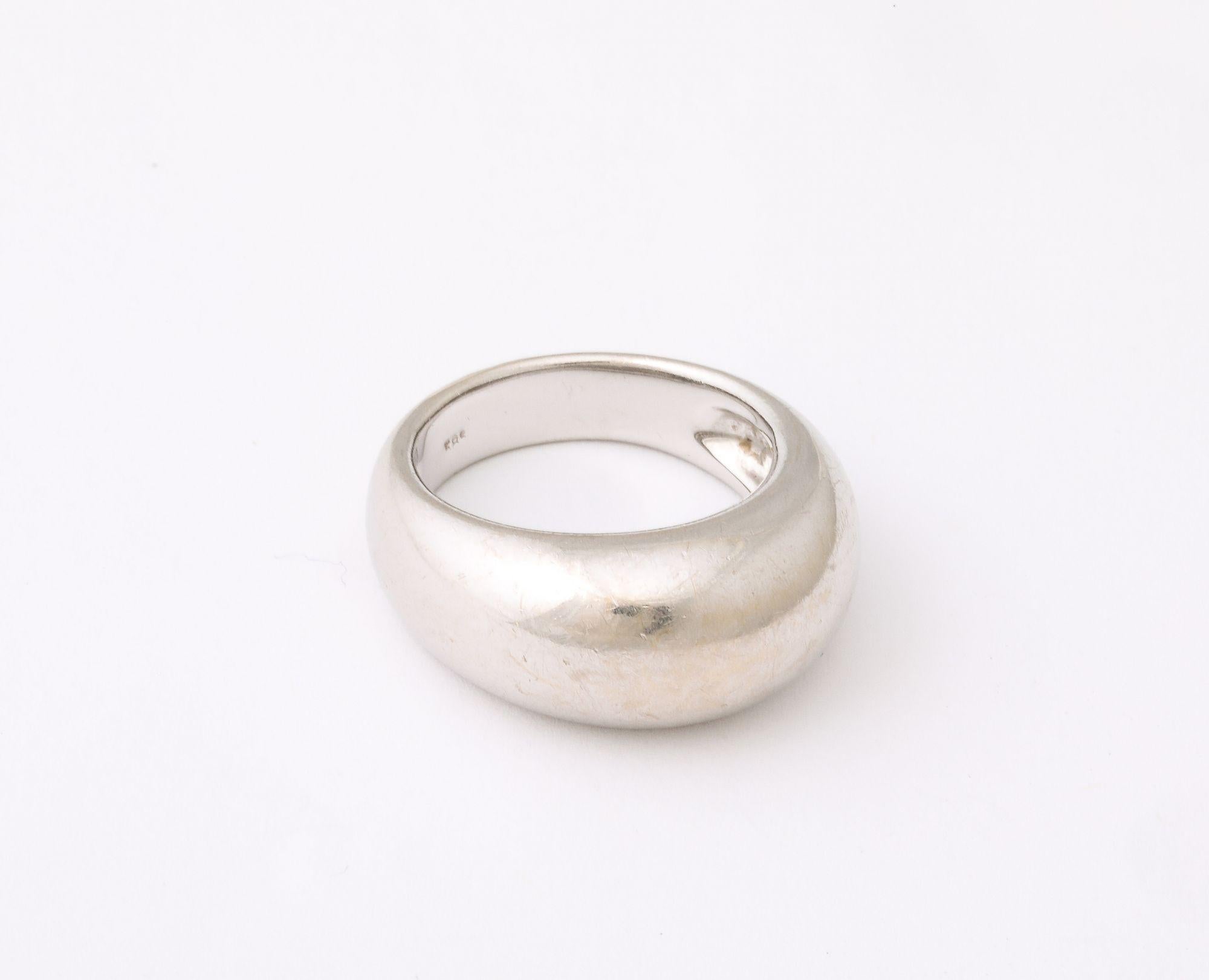 Anello in oro bianco da uomo vintage 18k in vendita 3