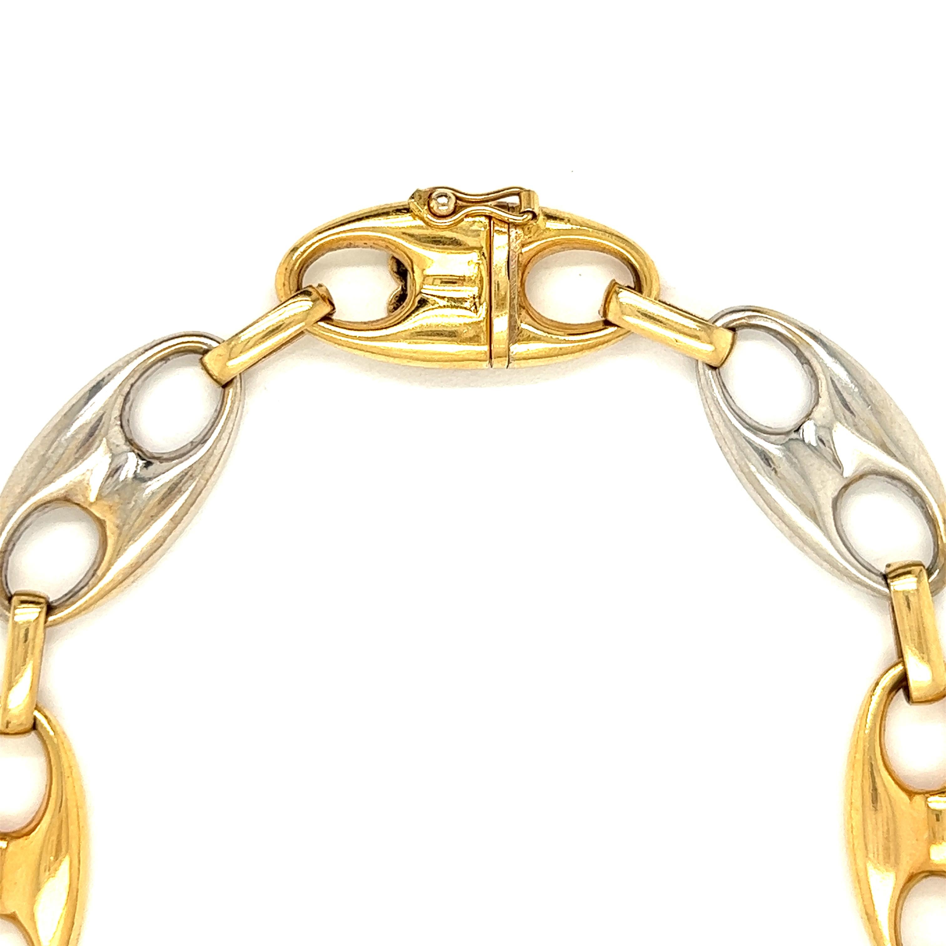 white gold mariner link chain